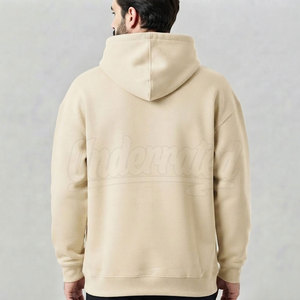 Hoodies contemporains surdimensionnés pour hommes, coupe décontractée en coton, pull à manches longues, vêtements urbains, impression personnalisée, vente en gros - Product Image 2