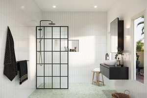 Portes coulissantes en verre sérigraphié pour salles de bain d'hôtel - Motifs imprimés personnalisés, design moderne durable, garantie de 2 ans, respectueux de l'environnement - Product Image 5