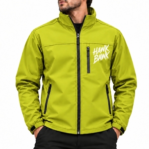 <b>Men</b>’s <b>Lightweight</b> Softshell <b>Jacket</b> Full Zip Outdoor <b>Jacket</b> Stand Collar Casual Outdoor Wear Secure Pocket Design Comfortable Fit - Product Image 1