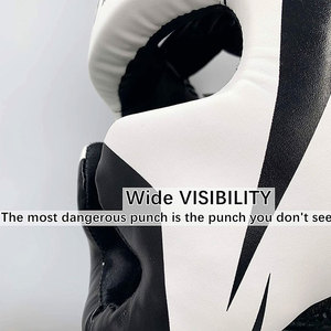 Casque de boxe Muay Thai en cuir PU, protection de la tête pour l'entraînement et le sparring, pour la boxe, le kickboxing et le MMA - Product Image 5