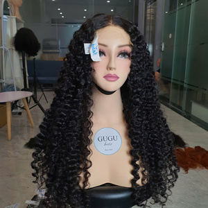 Perruques sans colle bouclées birmanes en cheveux humains, perruque frontale en dentelle avec pointes bouclées en spirale, prête à porter, pour femmes - Product Image 4