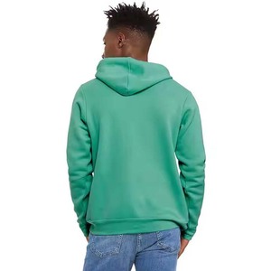 Sudadera con Capucha Verde Sólido para Hombre, Corte Regular, Algodón French Terry, Informal, con Bolsillo, para Otoño - Product Image 6
