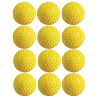 Lot de 12 balles de cricket en caoutchouc PU légères et durables de 9/12 pouces