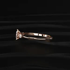 Oval Shape <b>Ring</b> With Marquise Side Stone With IGI Certified And D-E Color VVS-VS Clarity Clarity Buy Direct From <b>Indian</b> Supplier - Product Image 4