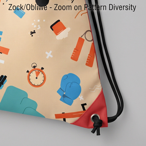 100% Polyester Canvas Drawstring Bags Lightweight Casual Waterproof Drawstring Exercise <b>Backpack</b> - Product Image 3