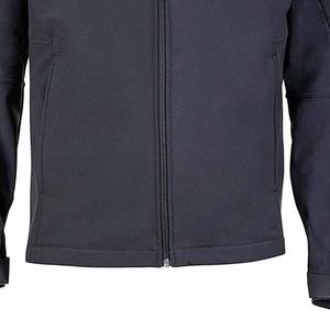 Veste softshell à capuche pour homme de haute qualité, imperméable, coupe-vent, longue et fine, manteau d'hiver, broderie personnalisée OEM, tissu en nylon - Product Image 6