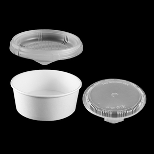 Bol en papier kraft XDJ, diamètre 100 mm, à paroi simple, récipient alimentaire jetable XDJ-PRBG-1000K - Product Image 3