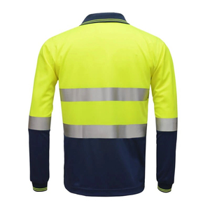Camiseta Polo de Seguridad Reflectante de Manga Larga de Alta Calidad, Venta al Por Mayor de Fábrica, Ropa de Trabajo de Alta Visibilidad - Product Image 2