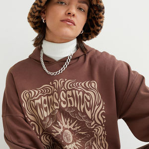 Hoodies Crop Top Confortables 100% Coton pour Femmes – Styles Variés – Nouveauté Tendance – Vêtements d'extérieur – Vente Flash - Product Image 2