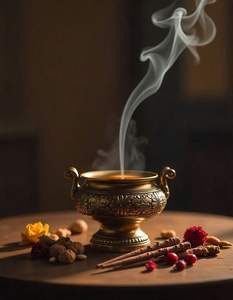 เตาเผากำยานแบบตั้งโต๊ะดูไบ และเครื่องกระจายกลิ่นอโรมาแบบอาหรับ/ตะวันออกกลาง พร้อมที่วางกำยานสำหรับเทศกาลอีด กลิ่นไม้จันทน์ - Product Image 4