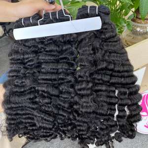 Venta al por mayor de pelo humano en bruto birmano rizado Cierre de encaje Peluca de cierre HD extensiones de cabello de encaje mejor precio de fábrica de calidad superior - Product Image 2