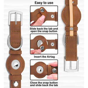 Collier pour chien en cuir robuste classique OEM ODM, réglable, personnalisable, nouvelle arrivée, accepte les emballages personnalisés, ceinture de collier pour chien en cuir - Product Image 3