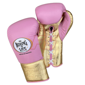 Guantes de Boxeo Personalizados No Boxing No Life MMA, Guantes de Entrenamiento de Boxeo de Cuero con Cierre de Gancho y Cordones, Antideslizantes, Ligeros y Elásticos - Product Image 2