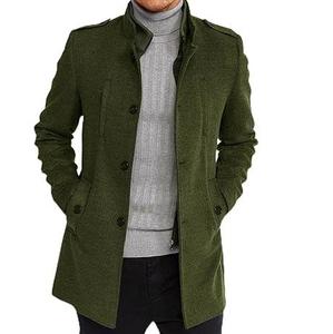 Manteau Trench Élégant en Mélange de Laine pour Homme – Veste d'Hiver Chaude et Longue pour l'Automne – Style Urbain Décontracté et Habillé – Vente en Gros - Product Image 1