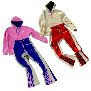 Survêtements de jogging décontractés Hip Hop, ensemble 2 pièces, sweat-shirt en polyester léger, pour la course à pied et le fitness - Product Image 6