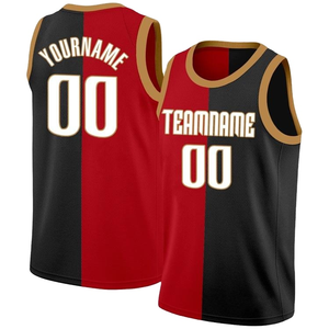 Maillots de basket OEM personnalisés, imprimés, respirants, légers, à séchage rapide, en polyester, avec nom, numéro et logo d'équipe personnalisés, faible MOQ - Product Image 1