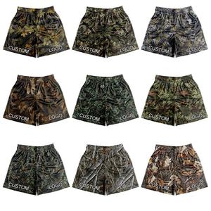 OEM Men Sublimation <b>Tree</b> Camo Mesh Basketball Shorts Heavy <b>Weight</b> Polyester 6 Inch Inseam Quick Dry Summer Sports Shorts - Product Image 6