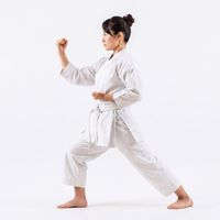 Seragam Karate Wanita Profesional untuk Latihan Seni Bela Diri, Ringan, Nyaman, Ukuran Sesuai Pesanan, Pakaian Olahraga Kompetisi