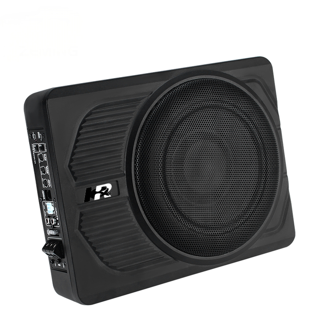 Zeming YF1005 Best 10 Inch Under Seat Sub Woofer 10" Car Active Underseat Subwoofers Powered Subwoofer 300W