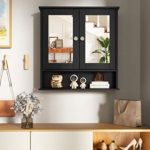 Bathroom Wall Mount Organizer with <b>Mirror</b> Cabinet <b>Bath</b> <b>Mirrors</b> - Product Image 2