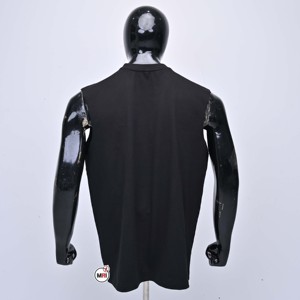เสื้อกล้ามแขนกุดสีดำสำหรับผู้ชายพร้อมลายการ์ตูนหมีและกะโหลกสีสันสดใสคอกลมสไตล์ลำลองวัสดุผ้าฝ้าย 100% เสื้อกั๊กผู้ชาย - Product Image 2