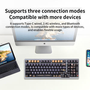 99-Key Full Size Triple-Mode Silent Mechanical Gaming Keyboard <b>USB</b> Type-<b>C</b> LED Backlit with New Kailh Axis Body Hot-Swappable - Product Image 3