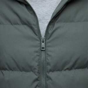 Customized Front Logo Men's Puffer <b>Jacket</b> Winter <b>Warm</b> Hooded Collar Zip-Up <b>Waterproof</b> Windproof Puffer <b>Jacket</b> - Product Image 6