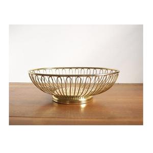 Corbeille à fruits en métal, corbeille à fruits moderne, corbeille à fruits en métal doré - Product Image 1