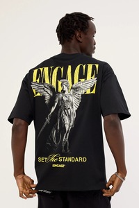 oversized loose fit t shirt mens drop shoulder heavy cotton streetwear blank tshirt custom logo manufacturer supplier bulk - Product Image 2