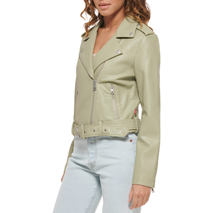 Chaqueta de Cuero para Mujer de Alta Calidad Profesional, Último Diseño, Material Transpirable, Cierre de Cremallera, Oferta de Invierno, Tallas Grandes - Product Image 2