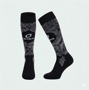 Ostriya International Casual Wear Men's Crew <b>Socks</b> Fully Customized Spandex/<b>Polyester</b> Seamless OEM Service Custom Design - Product Image 2
