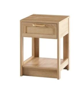 Mesita de noche hecha a mano de madera y ratán para dormitorio, venta al por mayor desde Vietnam, mesita de noche hecha a mano de madera y ratán para dormitorio - Product Image 3