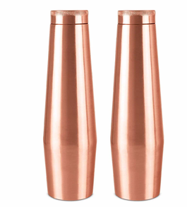 Bouteille d'eau en cuivre de qualité supérieure du fabricant, idéale pour l'eau bouillante, avec bouchon anti-fuite, pour une eau saine. - Product Image 1