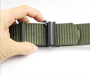 Cinturón Casual de Color Sólido con Hebilla de Cierre Automático, Rectangular, de Plástico, Moldeado en una Sola Pieza, Duradero, Negro, Verde Oliva, Marrón - Product Image 5