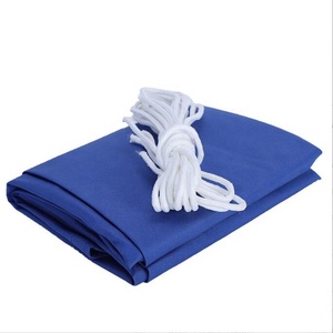 Voile d'ombrage triangulaire imperméable en polyester bleue pour jardin, extérieur, abri de voiture, protection solaire - Product Image 5