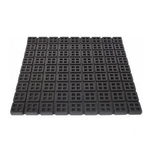 Alfombrilla de Goma Negra Antivibración, Alfombrilla Decorativa de Goma para Exteriores - Product Image 2