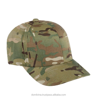 Casquette de baseball structurée à 6 panneaux en tissu éponge camouflage, personnalisable OEM/ODM, 100 % coton, pour aventures en plein air et équipes