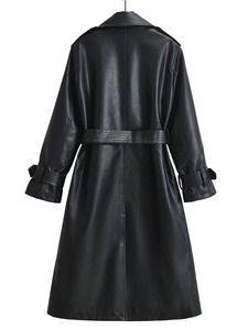 Exclusive Women Cowhide Long <b>Coats</b> Winter Wholesale Real Leather Jackets For Women's Trendy Fashion Sheepskin Long <b>Coat</b> - Product Image 2