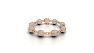 Hip Hop Iced Out Ball <b>Bracelet</b> for Men Women 925 Sterling <b>Silver</b> Rhodium Plated Moissanite Tennis Gift Micro Pave Setting - Product Image 1