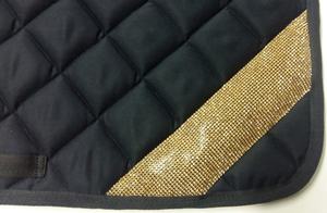 Almohadilla de sillín de doma inglesa occidental más vendida, cordón de moda, tela brillante, cojín de alta densidad, algodón gofre para caballos - Product Image 2