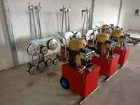 Machine d'exploitation de blocs de pierre tout-terrain adaptable à moteur diesel pour zones montagneuses avec scie à fil diamanté