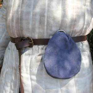 กระเป๋าหนังแท้ทำมือคุณภาพสูงจาก Maysara Impex รุ่น Wine Suede Grand Duchess Renaissance Coin Pouch สไตล์ยุคกลางประวัติศาสตร์ - Product Image 3