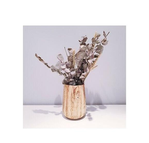 Jarrón de Flores de Madera Clásico, Ligero y Duradero, Hecho a Mano, con Acabado Pulido, Decoración para Mesa de Hogar u Oficina, Multiusos - Product Image 3