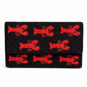 Sac à main artisanal de luxe indien, perles de verre multicolores, forme baguette, décontracté, fait main, durable, mode ethnique, autres créations artisanales - Product Image 3