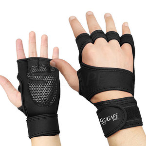 Factory Direct High Performance Cross Fit Neoprene Half Finger <b>Gloves</b> Breathable Gym & Sports Adjustable Wrist Closure Unisex - Product Image 1