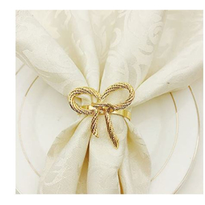 Anillos para Servilletas con Diseño de Hoja, Chapados en Oro Vintage, Ecológicos, de Metal, para Restaurantes, Hoteles y Mesas de Comedor en el Hogar - Product Image 3