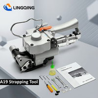 Machine à cerclage semi-automatique pneumatique A19 pour sangles en plastique PP PET, logistique d'entrepôt et expédition