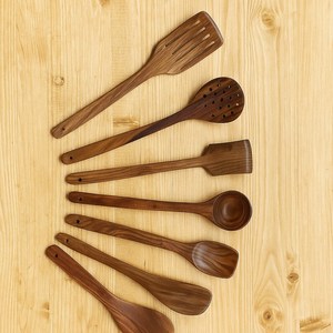 Ensemble de cuillères en bois de Sheesham fabriquées à la main |   Ustensiles de cuisine naturels marron style simple, sans danger pour les aliments, pour le camping - Product Image 4