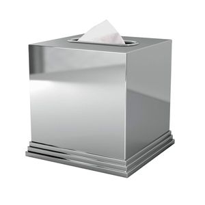Porta pañuelos metálico ligero con apertura de fácil acceso y diseño moderno para uso diario en el hogar. - Product Image 1