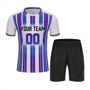 Ensemble de sport d'été personnalisable pour hommes, grande taille, respirant, avec logo sur mesure, pour chemises et shorts - Product Image 3